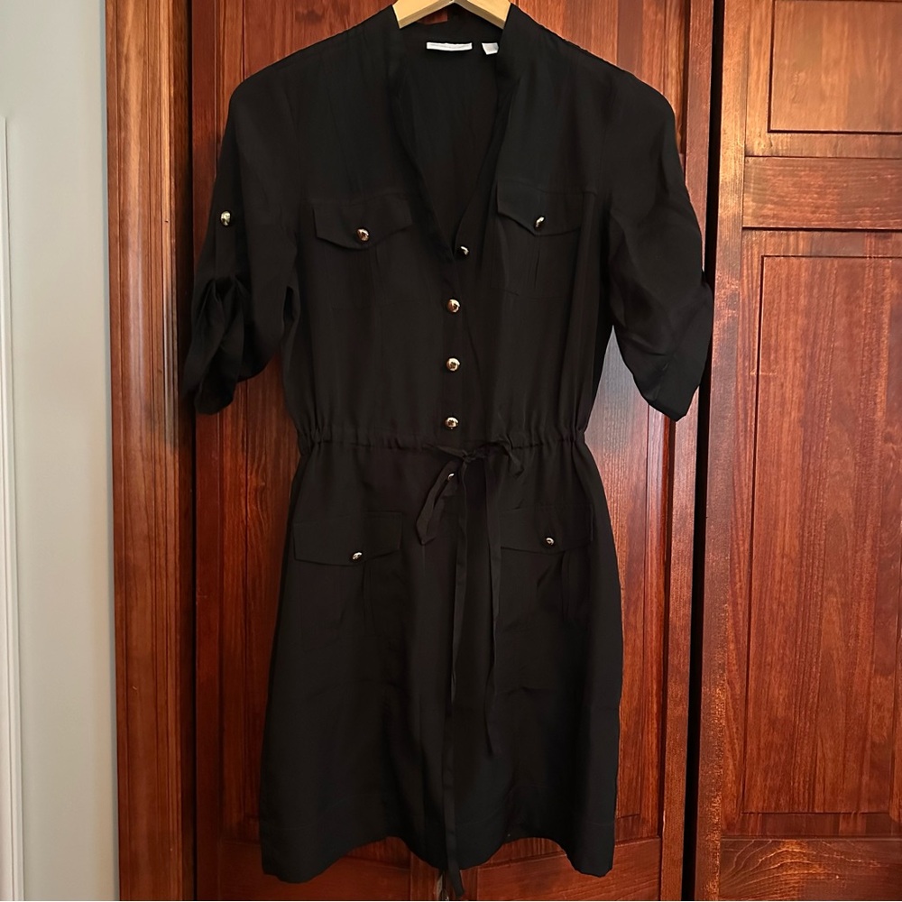 Black Button-Up Dress